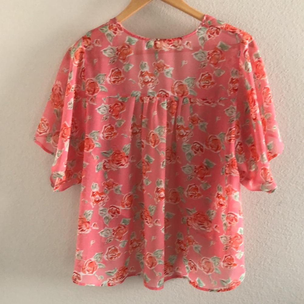 Sheer Rose Duster - Picture 3 of 3